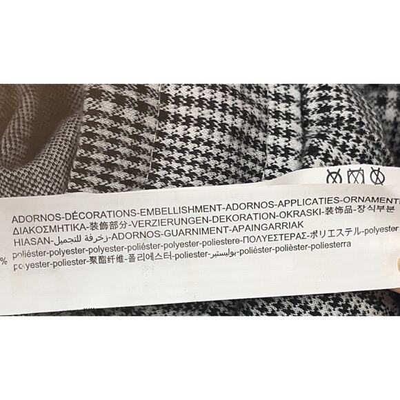 ZARA WOMEN'S Stronger Than Fear PLAID DRAWSTRING PANTS TROUSERS SIZE M - Picture 12 of 14